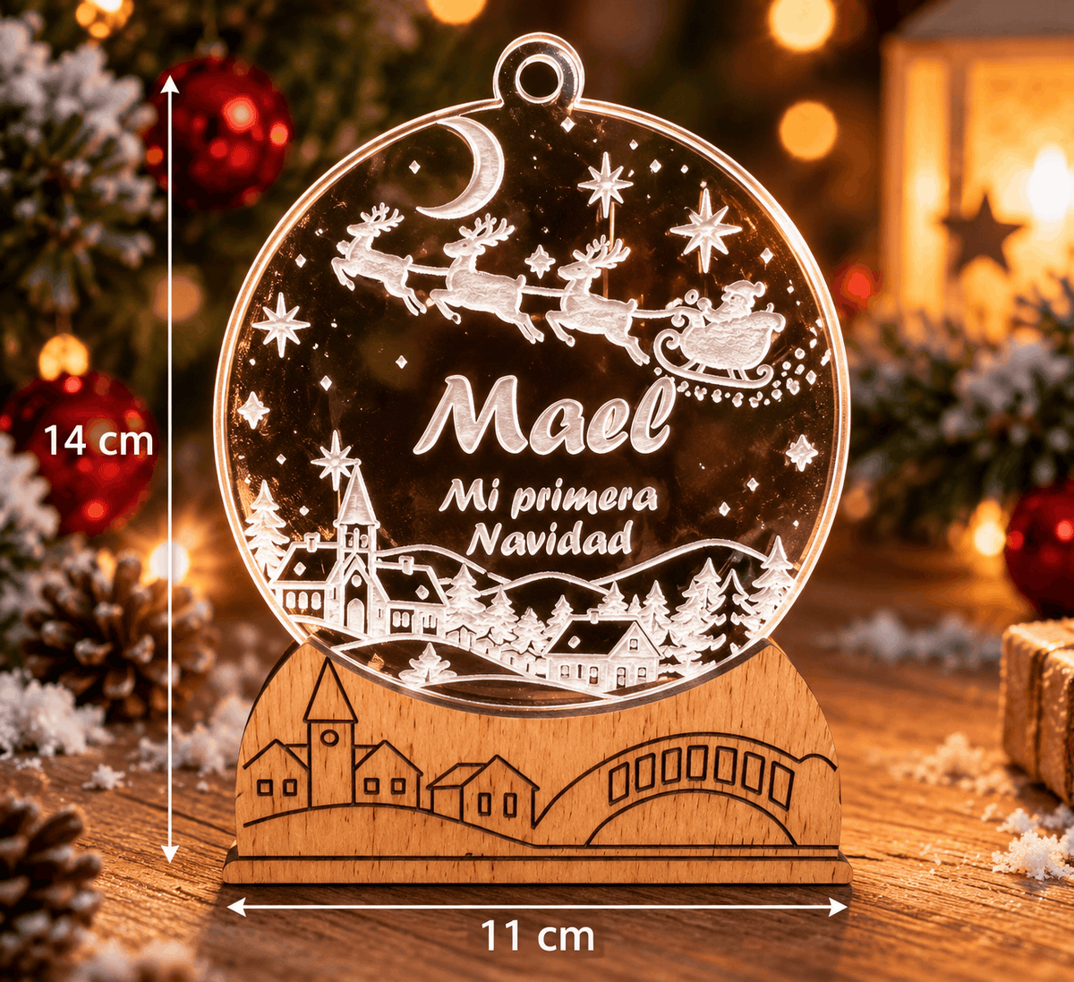 Adorno de Navidad personalizado – Mi primera Navidad | Pueblo Navideño