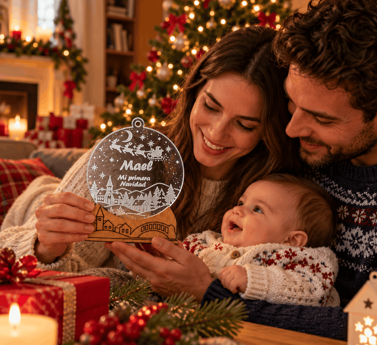 Adorno de Navidad personalizado – Mi primera Navidad | Pueblo Navideño
