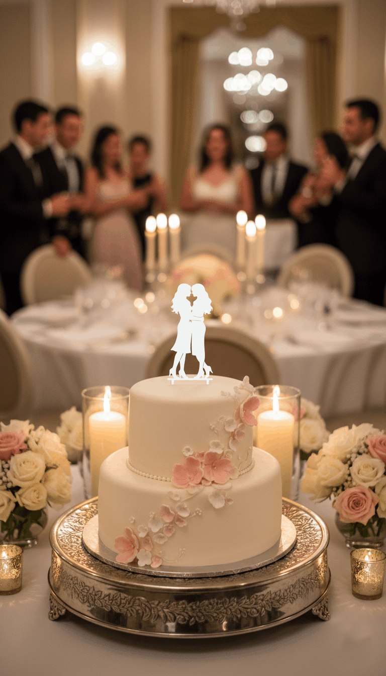 Topper para Tartas de Boda – Dos Novias