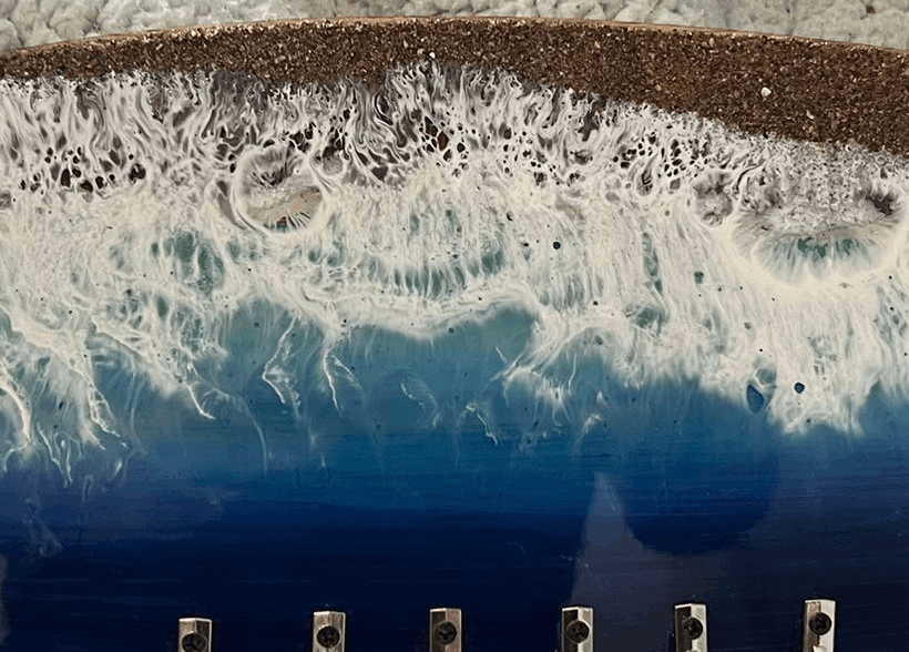Colgador de Llaves Tabla de Surf | Madera y Resina