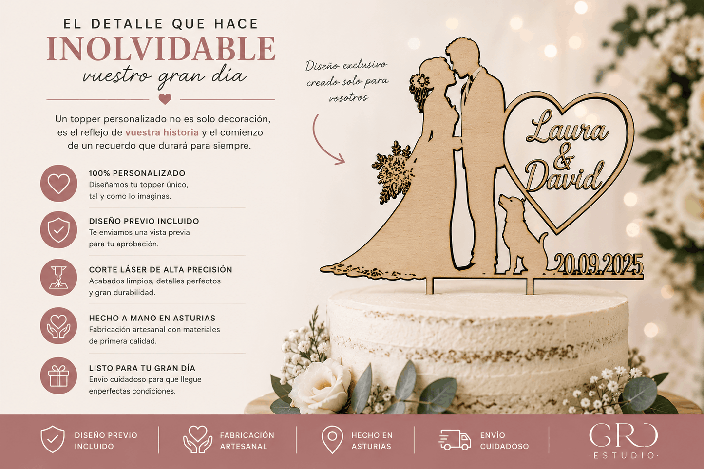 Topper para Tartas Personalizado a Medida