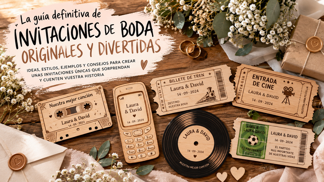 Invitaciones de boda originales y divertidas: la guía definitiva para elegir las vuestras