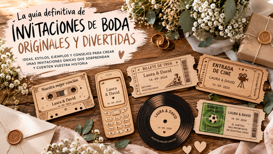 Invitaciones de boda originales y divertidas: la guía definitiva para elegir las vuestras