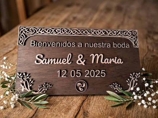 Cómo elegir el cartel de bienvenida perfecto para tu boda