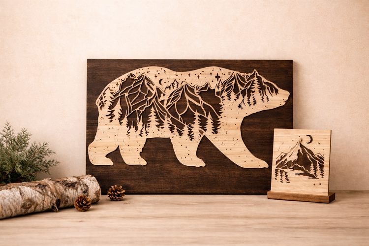 Cuadros y láminas decorativas de madera