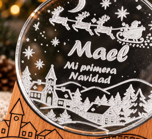 Adorno de Navidad personalizado – Mi primera Navidad | Pueblo Navideño