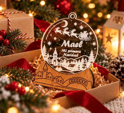 Adorno de Navidad personalizado – Mi primera Navidad | Pueblo Navideño