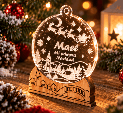 Adorno de Navidad personalizado – Mi primera Navidad | Pueblo Navideño