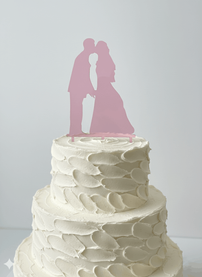 Topper para Tartas de Boda – Pareja Besándose