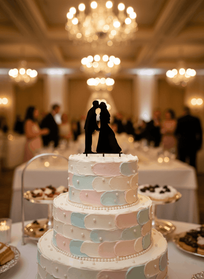 Topper para Tartas de Boda – Pareja Besándose