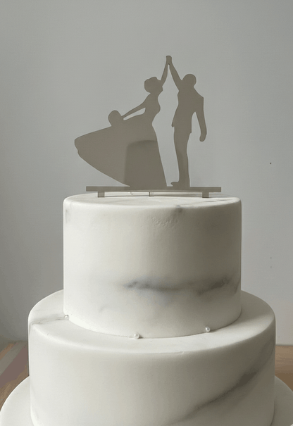 Topper para Tartas de Boda – Pareja Bailando Personalizado