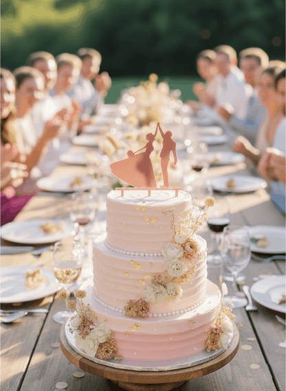 Topper para Tartas de Boda – Pareja Bailando Personalizado