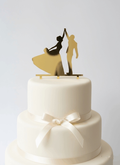 Topper para Tartas de Boda – Pareja Bailando Personalizado