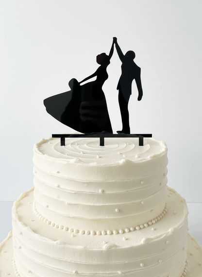 Topper para Tartas de Boda – Pareja Bailando Personalizado