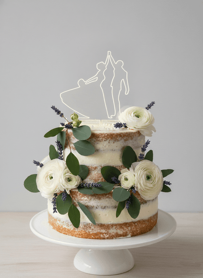 Topper para Tartas de Boda – Pareja Bailando Personalizado