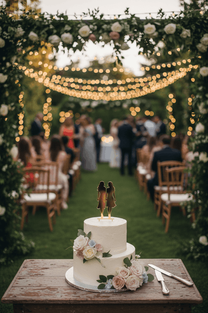 Topper para Tartas de Boda – Dos Novias