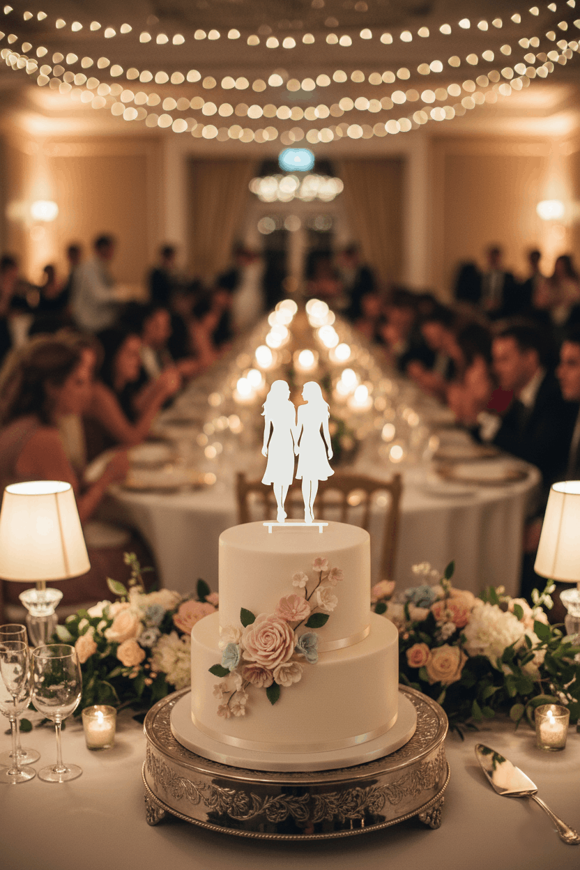 Topper para Tartas de Boda – Dos Novias