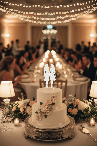 Topper para Tartas de Boda – Dos Novias