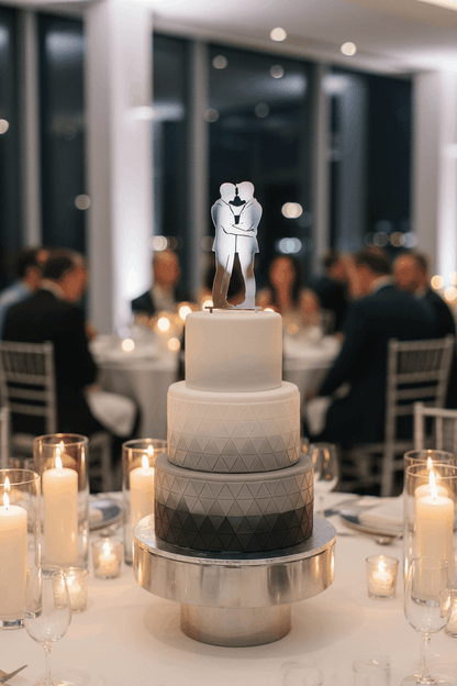 Topper para Tartas de Boda – Dos Novios