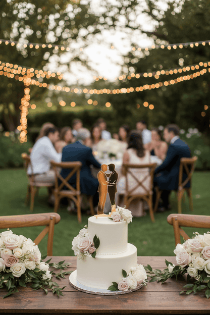 Topper para Tartas de Boda – Dos Novios