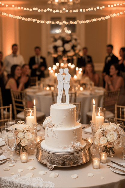 Topper para Tartas de Boda – Dos Novios