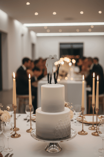 Topper para Tartas de Boda – Dos Novios