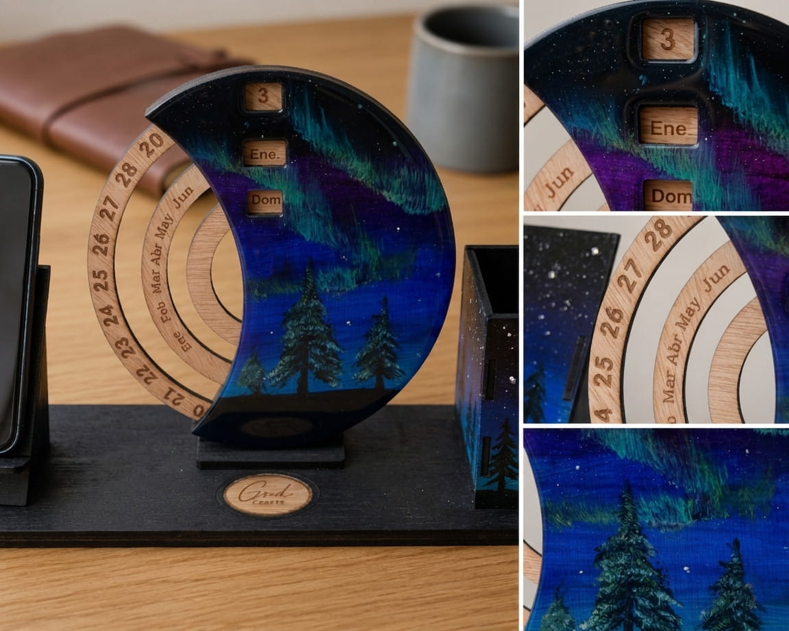 Calendario perpetuo artesanal