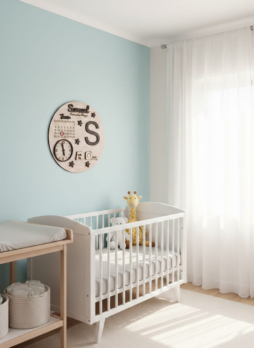 Cartel natalicio personalizado en madera
