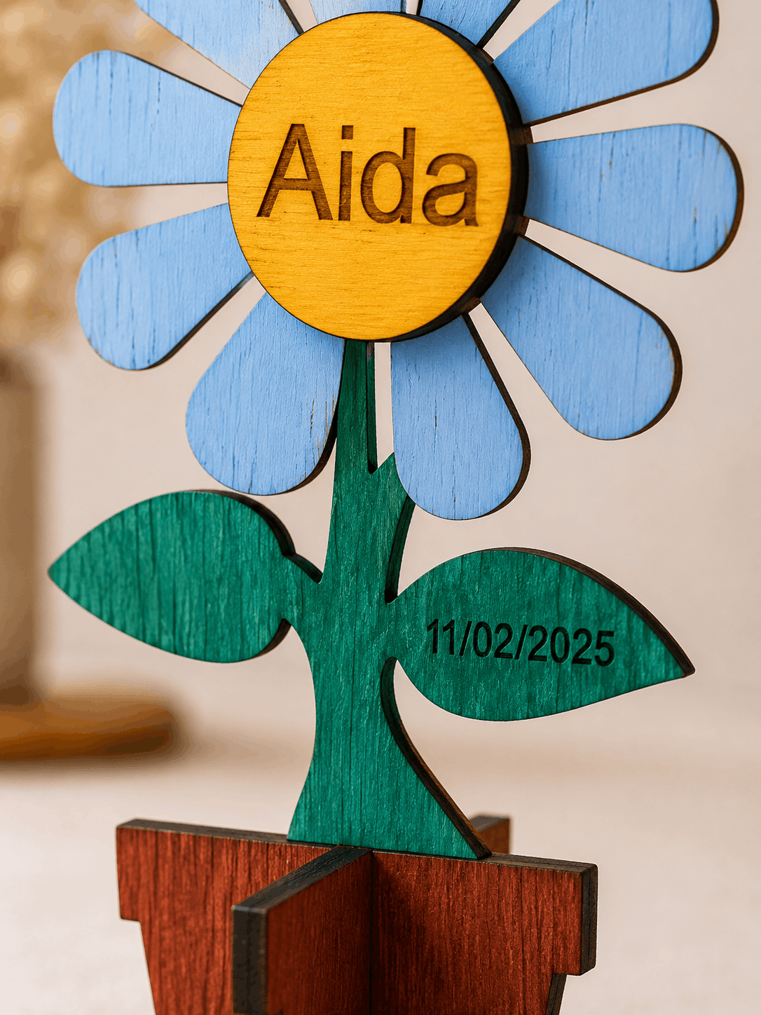 Detalles para invitados y marcasitios personalizados de madera para bodas