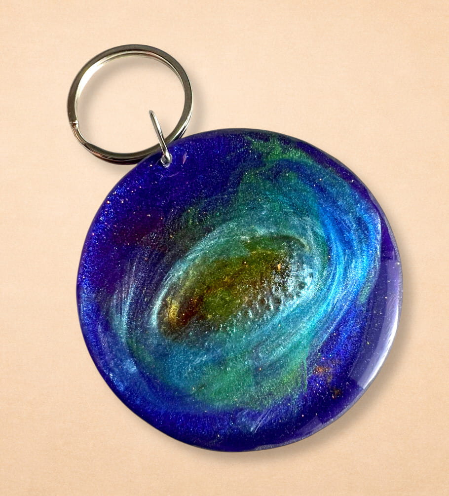 Llavero Galaxia · Núcleo Azul