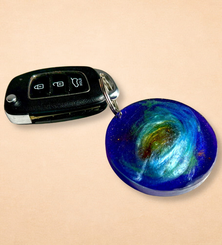 Llavero Galaxia · Núcleo Azul