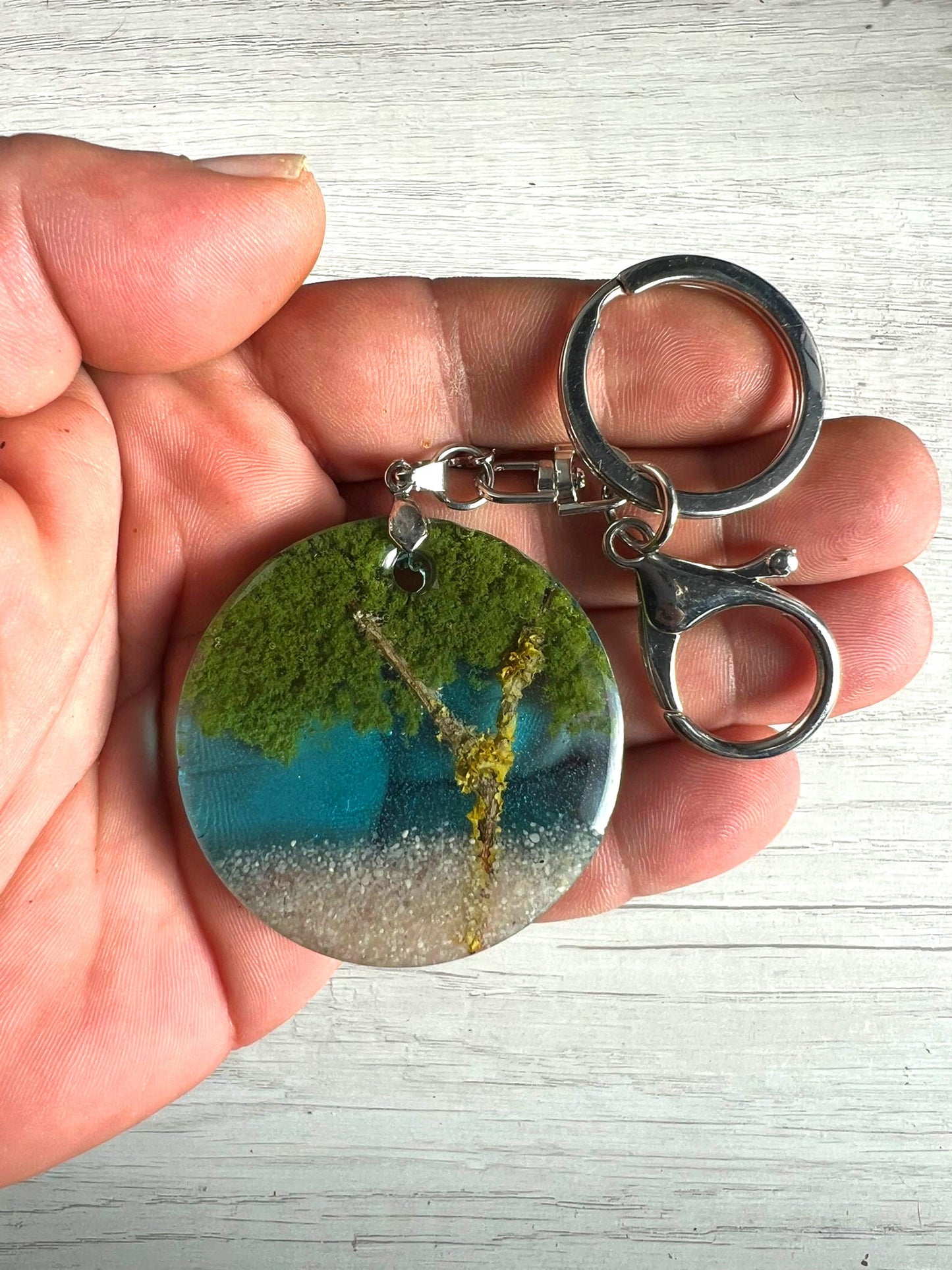 Llavero Micro Paisaje · Refugio