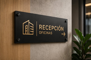 Señalización y rotulación personalizada fabricada por GRD Estudio Láser