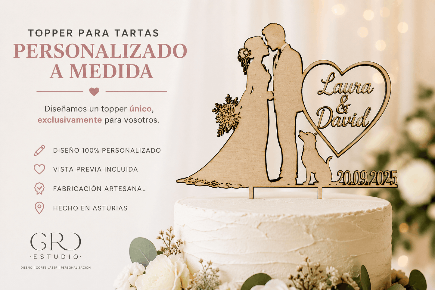 Topper para Tartas Personalizado a Medida