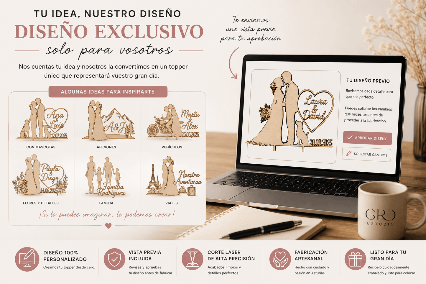 Topper para Tartas Personalizado a Medida